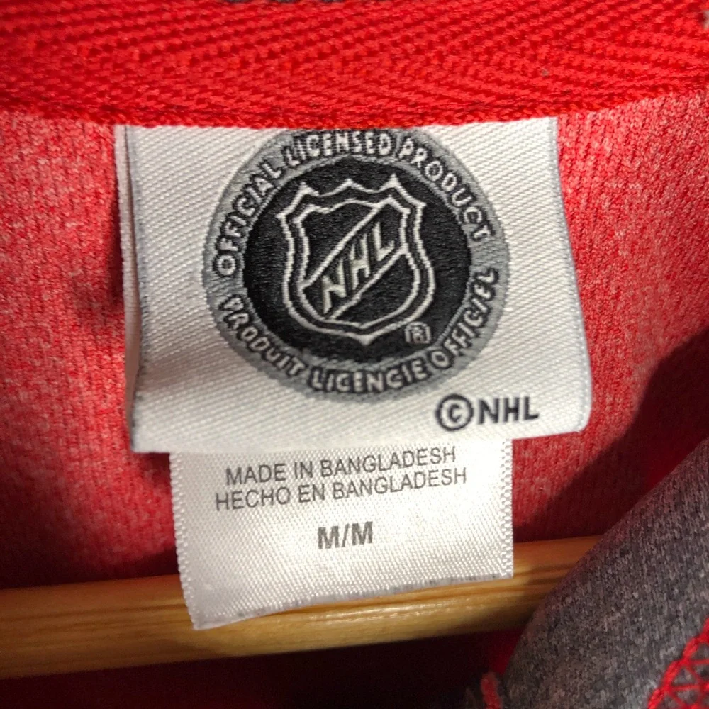 Detroit Red Wings men’s NHL 1/4 Zip Pullover Red size medium - Picture 3 of 6